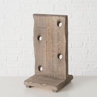 BORTARTÓ POLC  24/23,5/44,5 cm  - natúr színű/sötétbarna, fa (24/23,5/44,5cm)