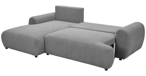 ECKSOFA  in Webstoff Dunkelgrau  175/265 cm  - Dunkelgrau/Schwarz, MODERN, Kunststoff/Textil (175/265cm) - Carryhome