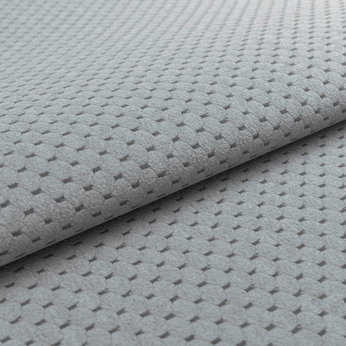 HOCKER Chenille Grau  - Chromfarben/Grau, KONVENTIONELL, Textil/Metall (108/46/108cm) - Livetastic
