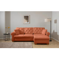 ECKSOFA Arles Rostfarben  - Rostfarben/Buchefarben, Design, Holz/Textil (266/161cm) - MID.YOU