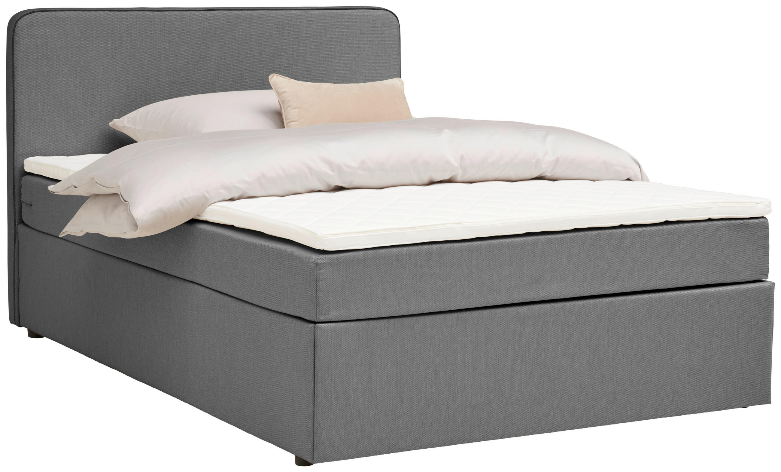 BOXBETT 120/200 cm  in Grau  - Grau, KONVENTIONELL, Holz (120/200cm) - P & B