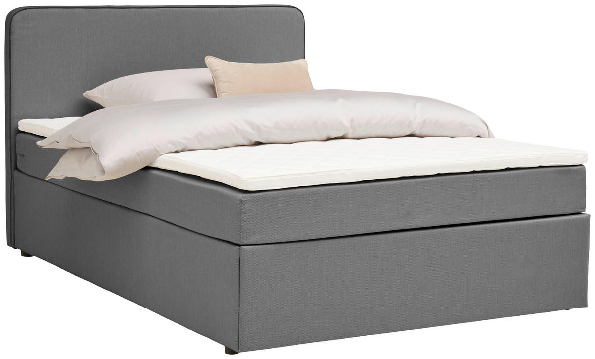 BOXBETT 120/200 cm  in Grau  - Grau, KONVENTIONELL, Holz (120/200cm) - P & B