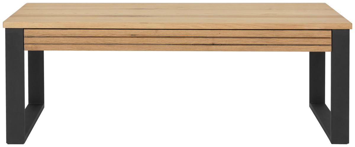 KONFERENČNÍ STOLEK, přírodní barvy, černá, dřevo, kov, 115/60/42 cm - černá/přírodní barvy, Design, kov/dřevo (115/60/42cm) - MID.YOU