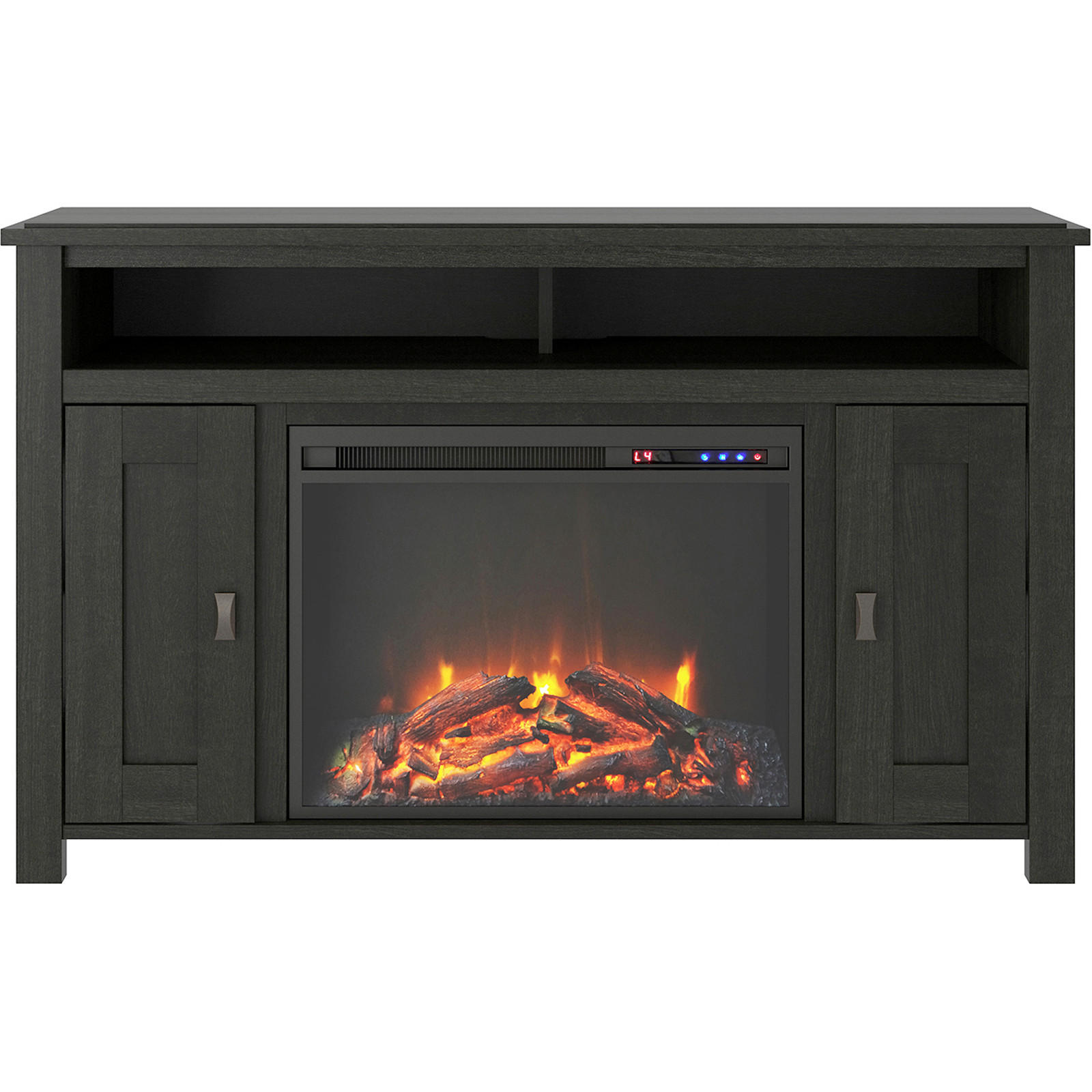 LOWBOARD Farmington  in 121/75/40 cm  - Schwarz, Design, Glas/Holzwerkstoff (121/75/40cm) - MID.YOU