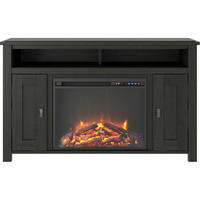 LOWBOARD Farmington  in 121/75/40 cm  - Schwarz, Design, Glas/Holzwerkstoff (121/75/40cm) - MID.YOU