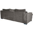 ECKSOFA  in Cord Mokka  - Schwarz/Mokka, KONVENTIONELL, Textil/Metall (168/258cm) - Carryhome