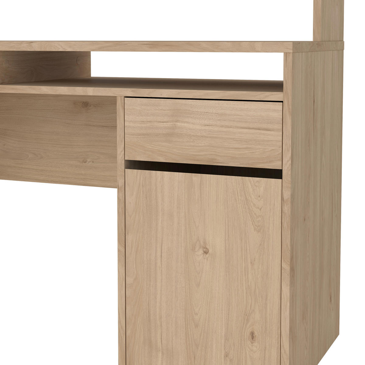 SCHREIBTISCH 149/48,2/156,2 cm  in Eichefarben  - Eichefarben, MODERN, Holzwerkstoff (149/48,2/156,2cm) - MID.YOU
