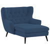 XXL-SESSEL Cord Blau    - Blau/Schwarz, Design, Holz/Textil (120/101/165cm) - Stylife