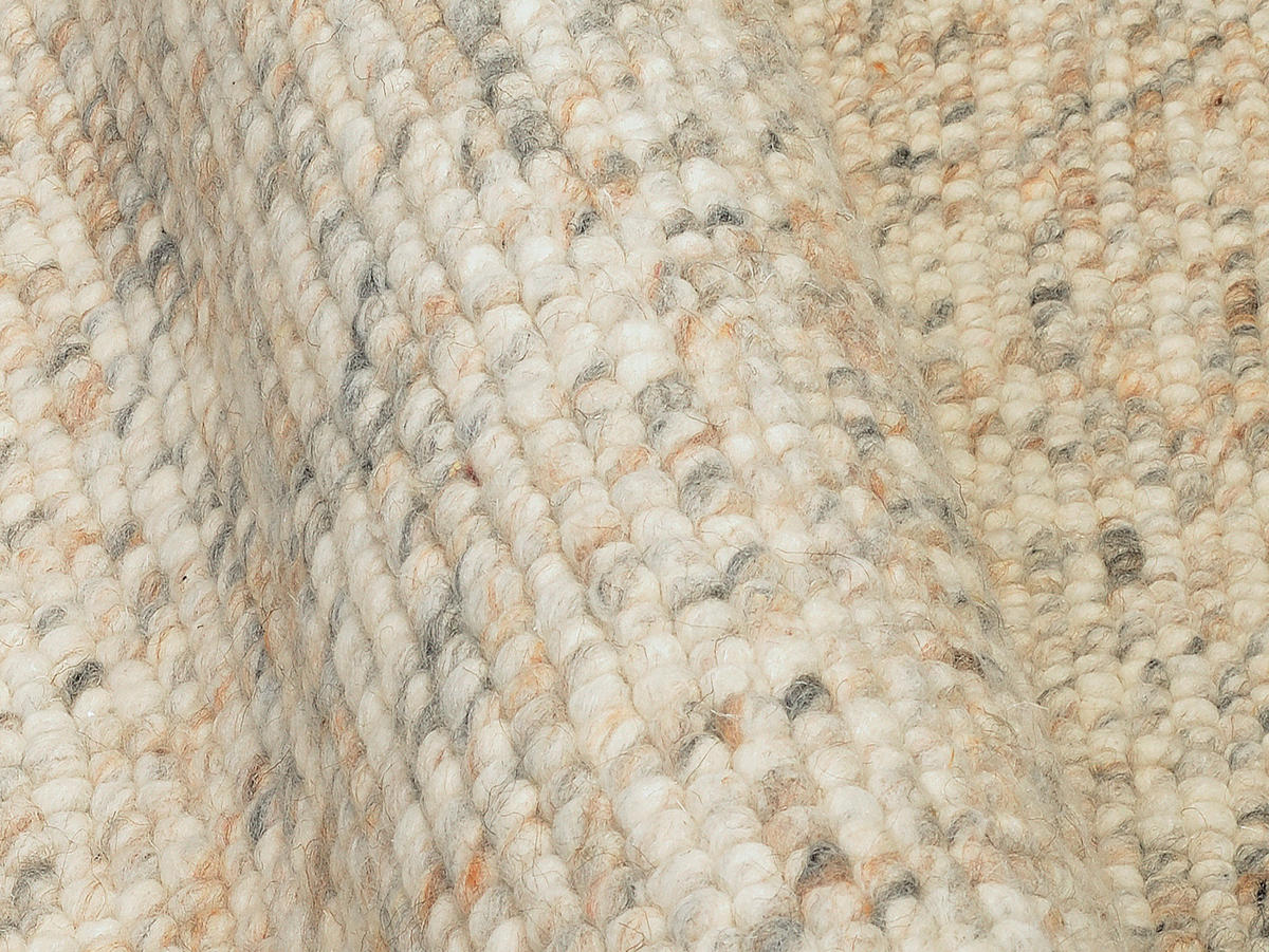HANDWEBTEPPICH 200/200 cm Helsinki Beige  - Beige, Basics, Textil (200/200cm) - Linea Natura