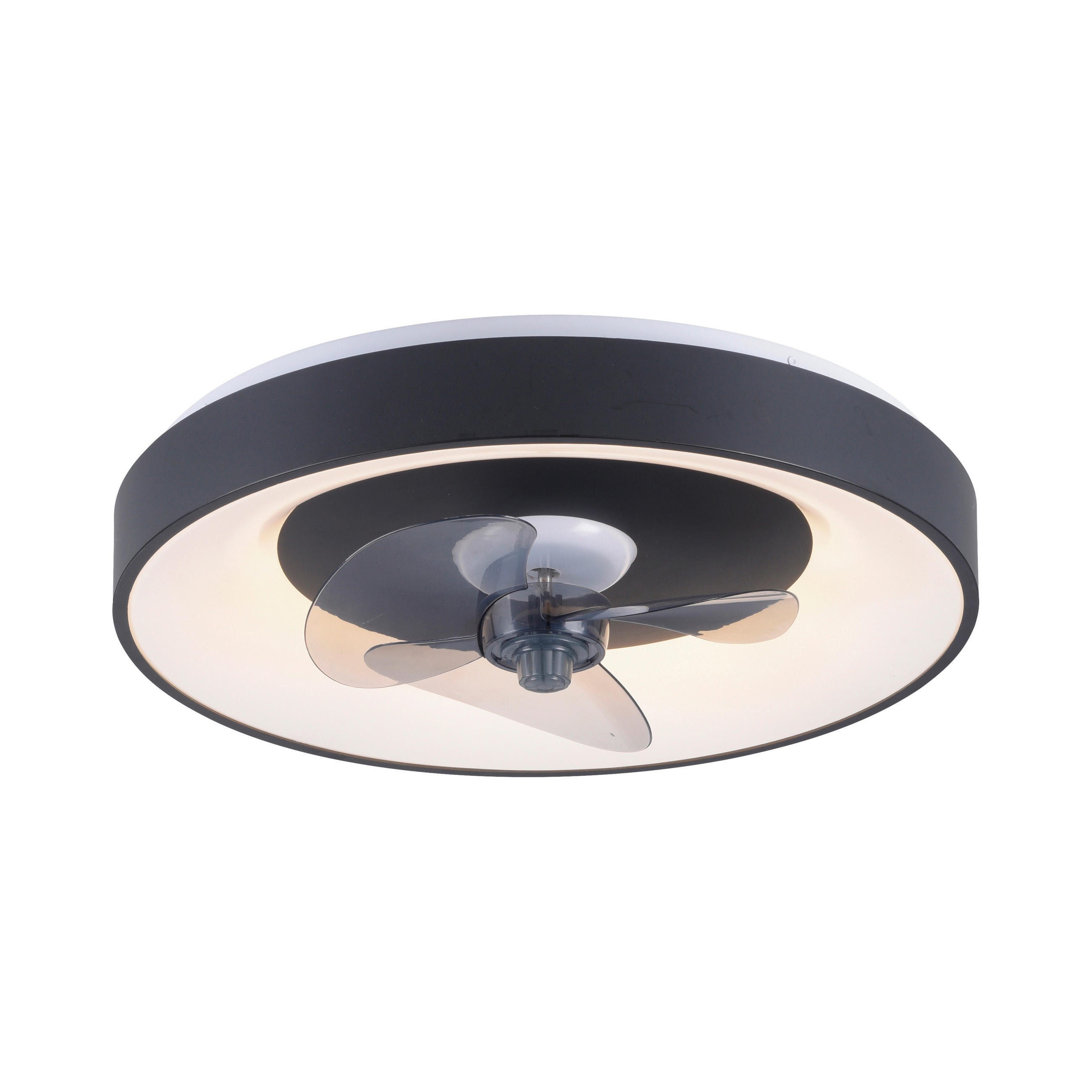 VENTILATOR STROPNI crna VENIKA - crna, Design, metal/plastika (48,6/48,6/12cm)