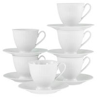 KAFFEESERVICE Weiß Valencia 12-teilig  - Weiß, Design, Keramik - Creatable