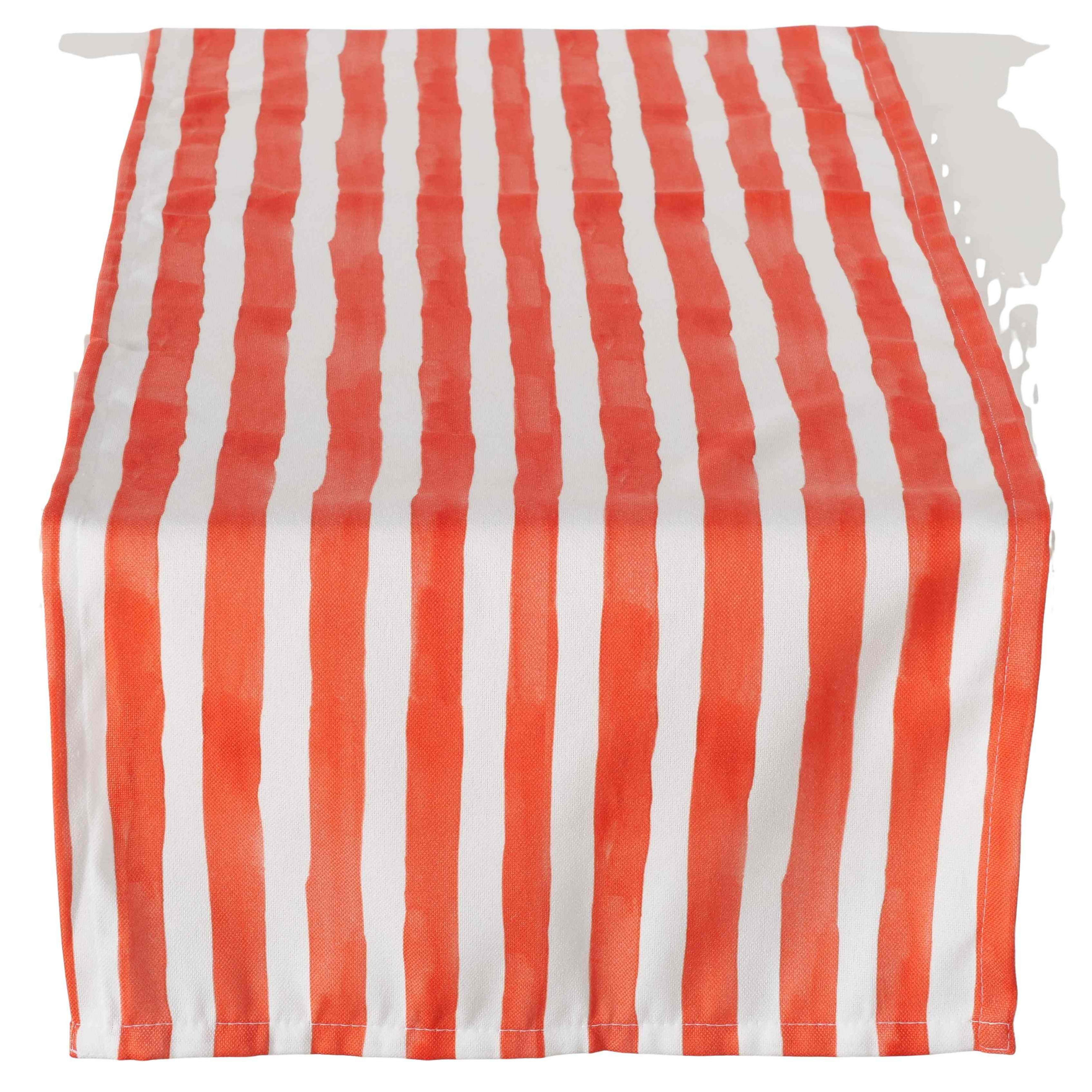 Boltze Home Tischläufer Rot, Weiß 40x140 cm