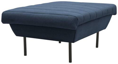 HOCKER Blau  - Blau/Schwarz, Design, Textil/Metall (70/45/70cm) - LOOKS by W.Joop