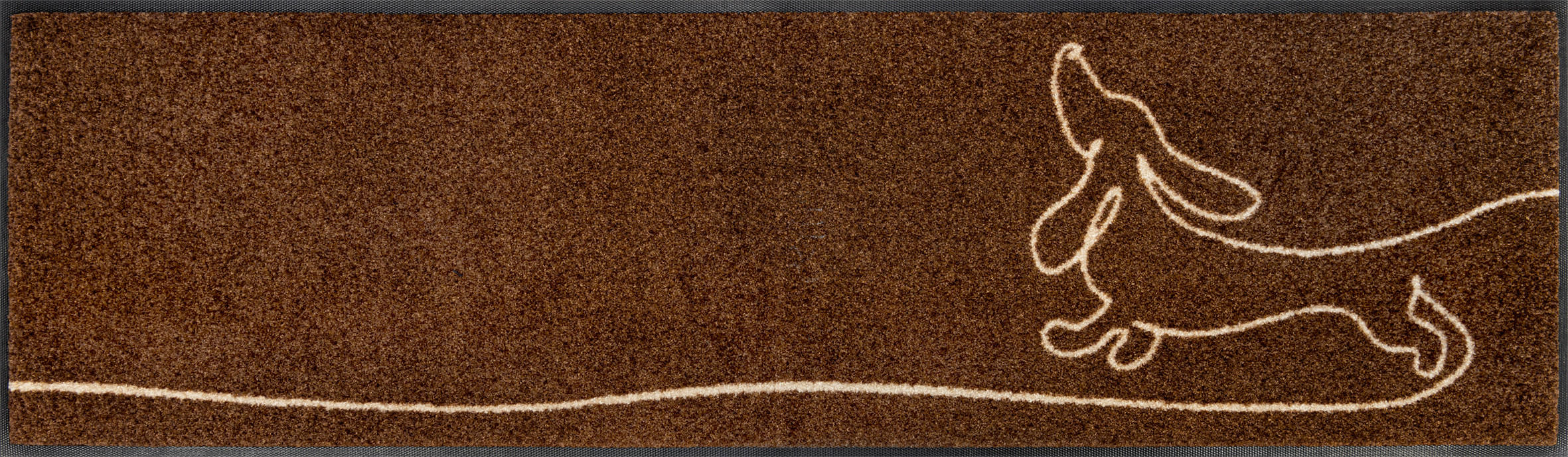 LÄUFER 35/120 cm Daydreamer Braun  - Braun, Trend, Kunststoff/Textil (35/120cm) - wash+dry