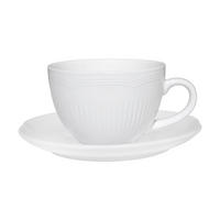ŠÁLKA S TANIERIKOM  - biela, Basics, keramika (14,9/7/14,9cm) - Maxwell & Williams