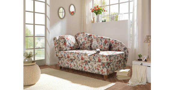 LIEGE in Webstoff Beige - Sandfarben/Beige, Design, Holz/Textil (180/97/85cm) - Novel