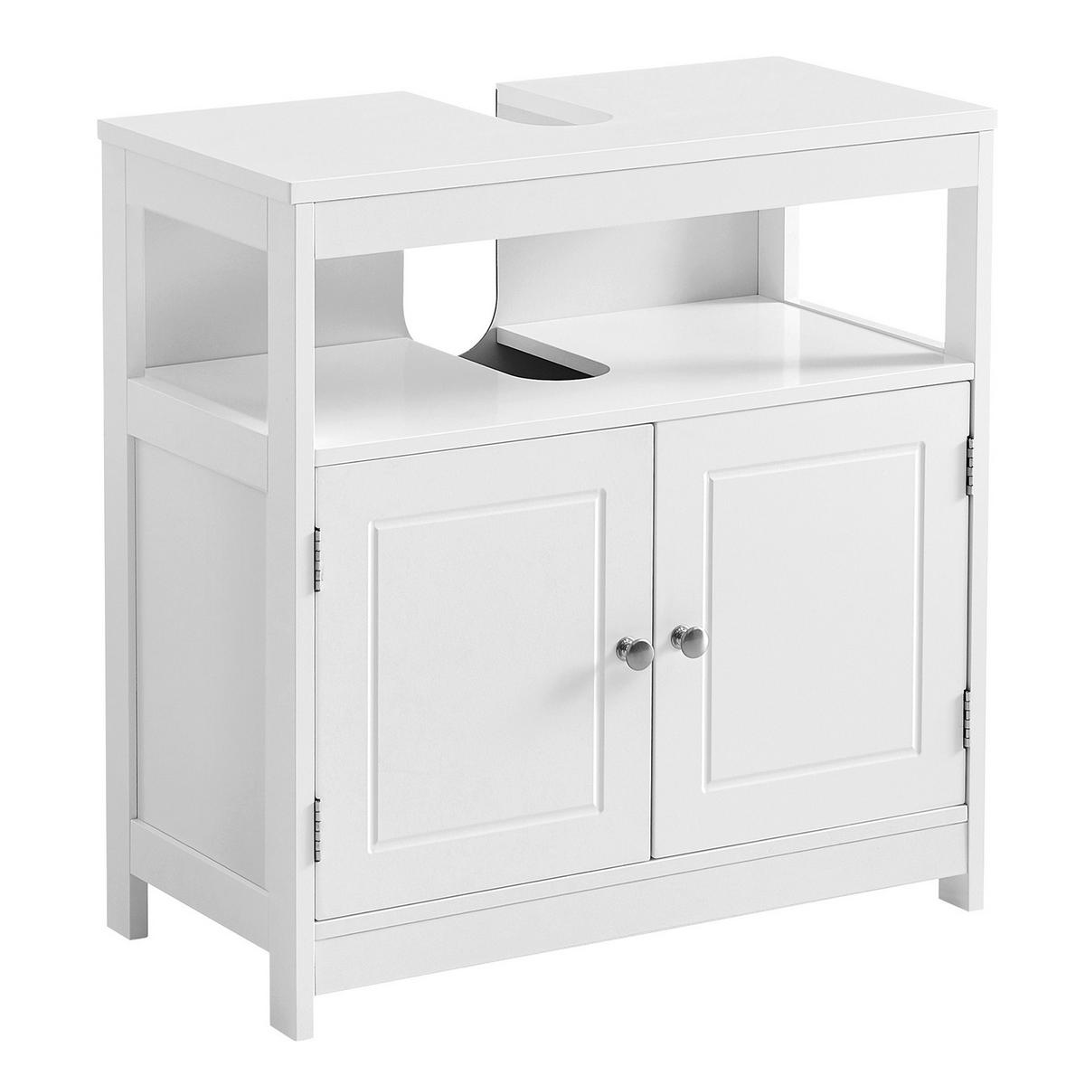 WASCHBECKENUNTERSCHRANK 60/60/30 cm  - Weiß, MODERN, Holzwerkstoff/Metall (60/60/30cm) - MID.YOU