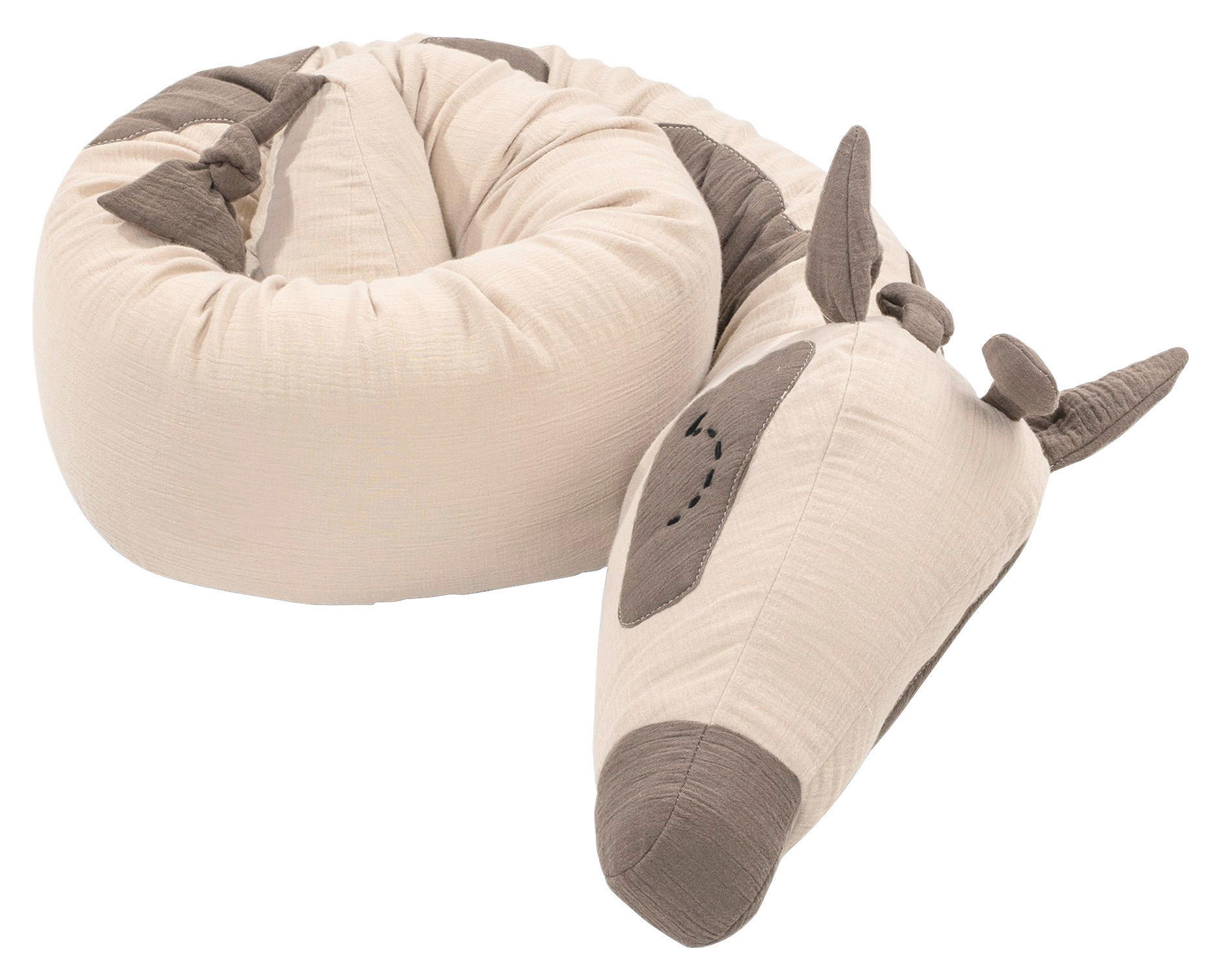 NESTCHENSCHLANGE Patinio  - Koralle/Braun, Basics, Textil (180cm) - Patinio