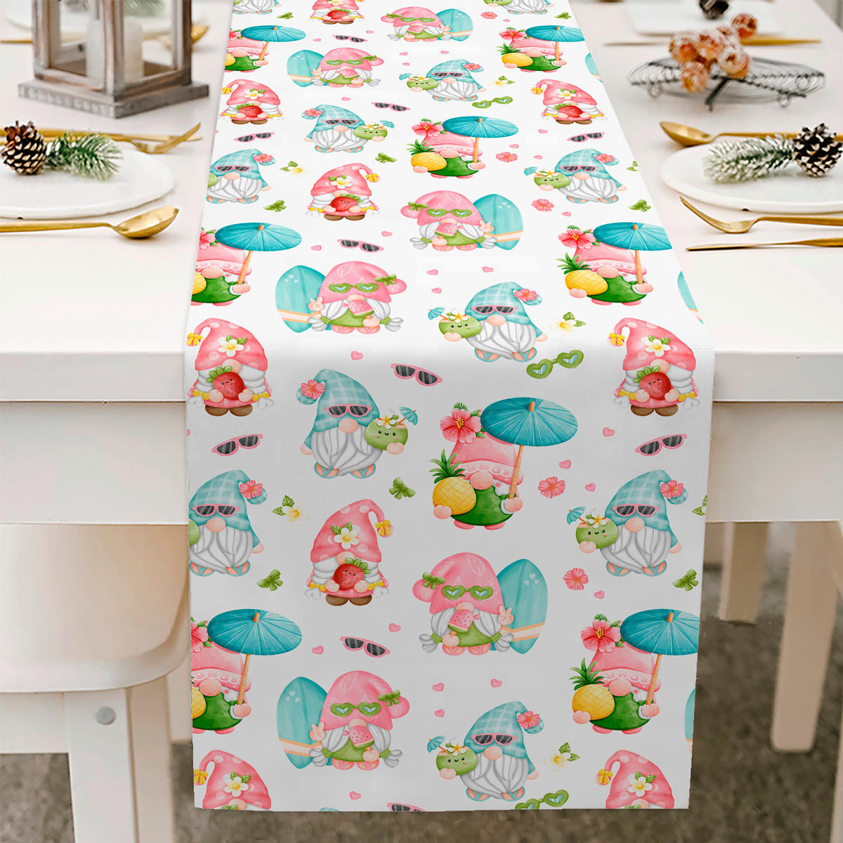 ASZTALI FUTÓ   - rózsaszín, Basics, textil (40/140/1cm)