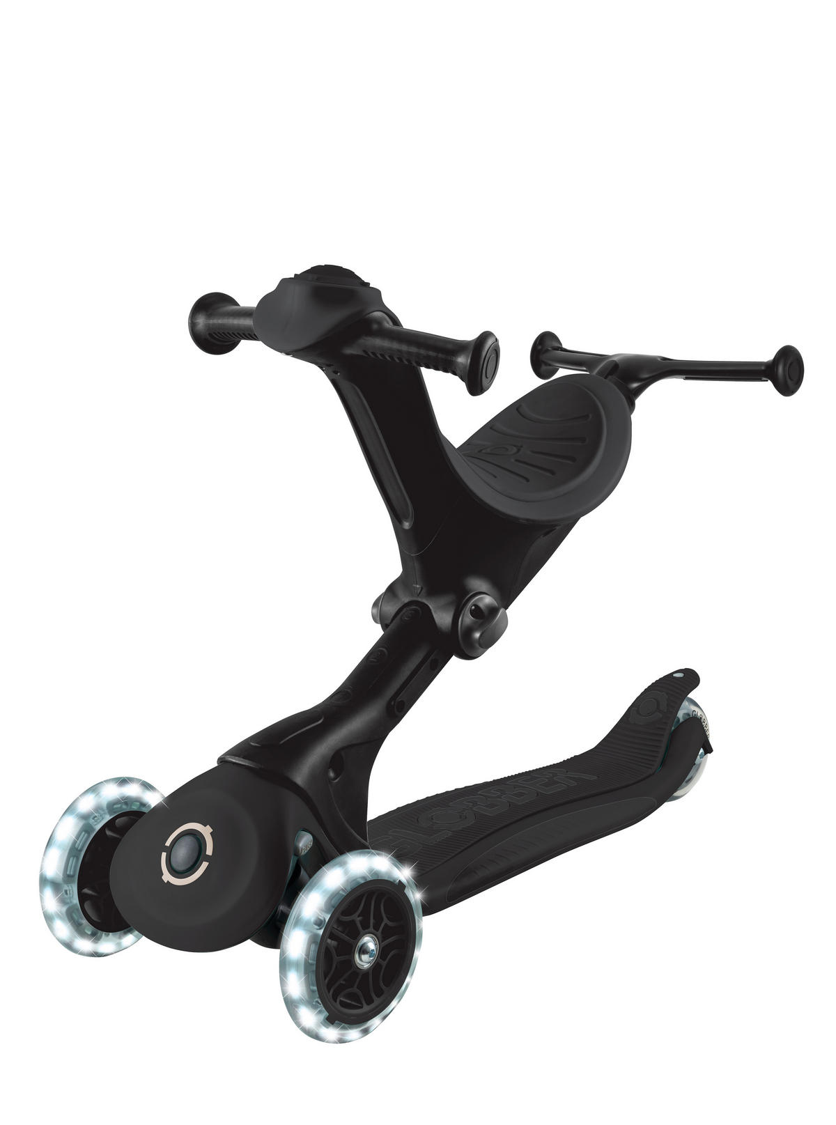 LAUFRAD GO-UP DELUXE LIGHTS  - Schwarz, Basics, Kunststoff/Metall (64/22/98,5cm) - GLOBBER