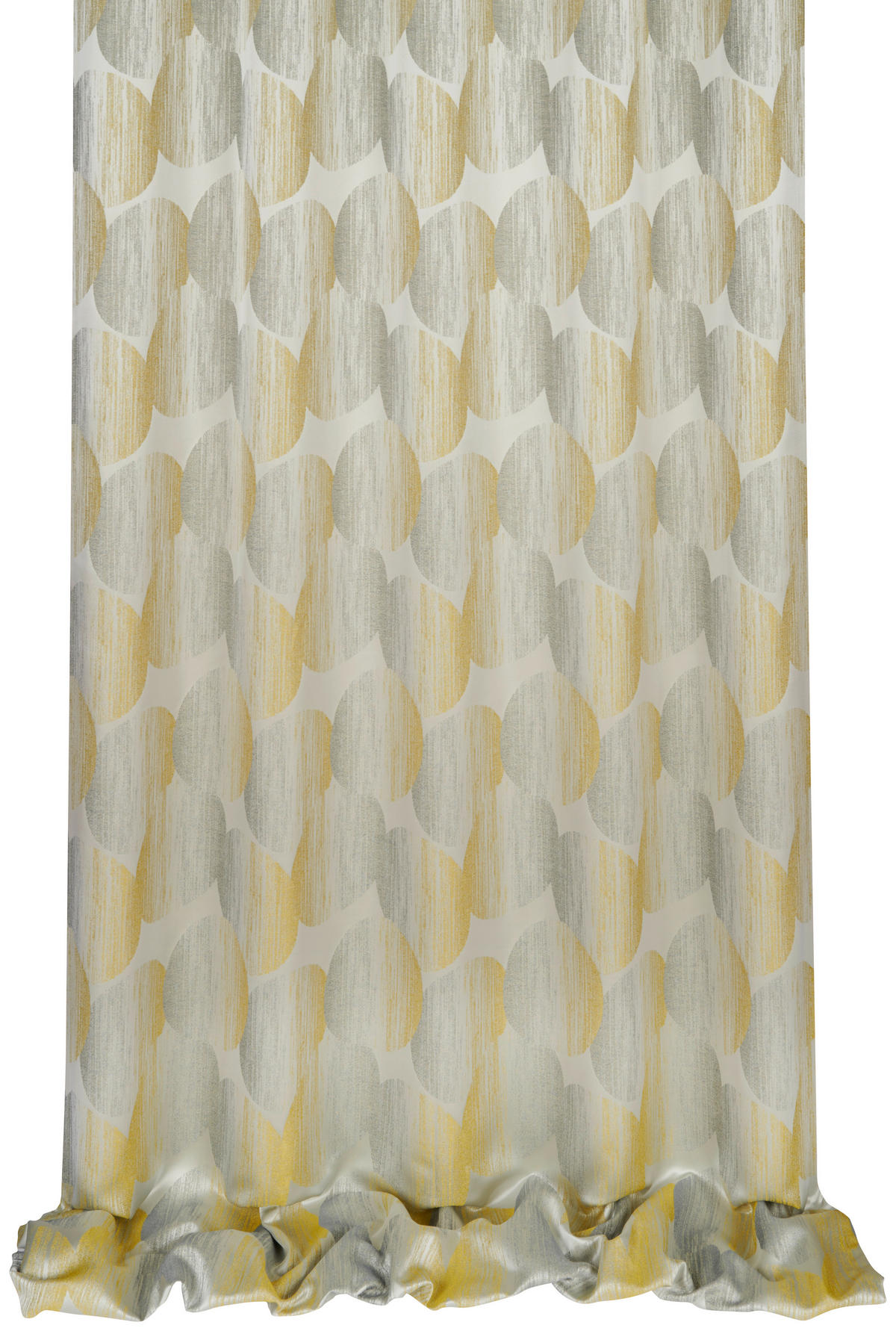 VORHANGSTOFF per lfm blickdicht  - Gelb/Grau, Design, Textil (154cm) - Esposa