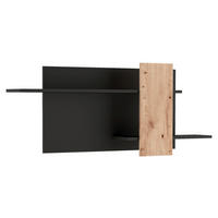 WANDBOARD Schwarz, Eiche Artisan  - Schwarz/Eiche Artisan, Design, Holzwerkstoff (170/70/25cm) - Livetastic