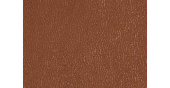 ECKSOFA in Echtleder Cognac 193/328 cm - Cognac/Schwarz, Design, Leder/Metall (193/328cm) - Dieter Knoll