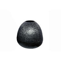 DEKOVASE  - Schwarz, Design, Metall (38/44cm)