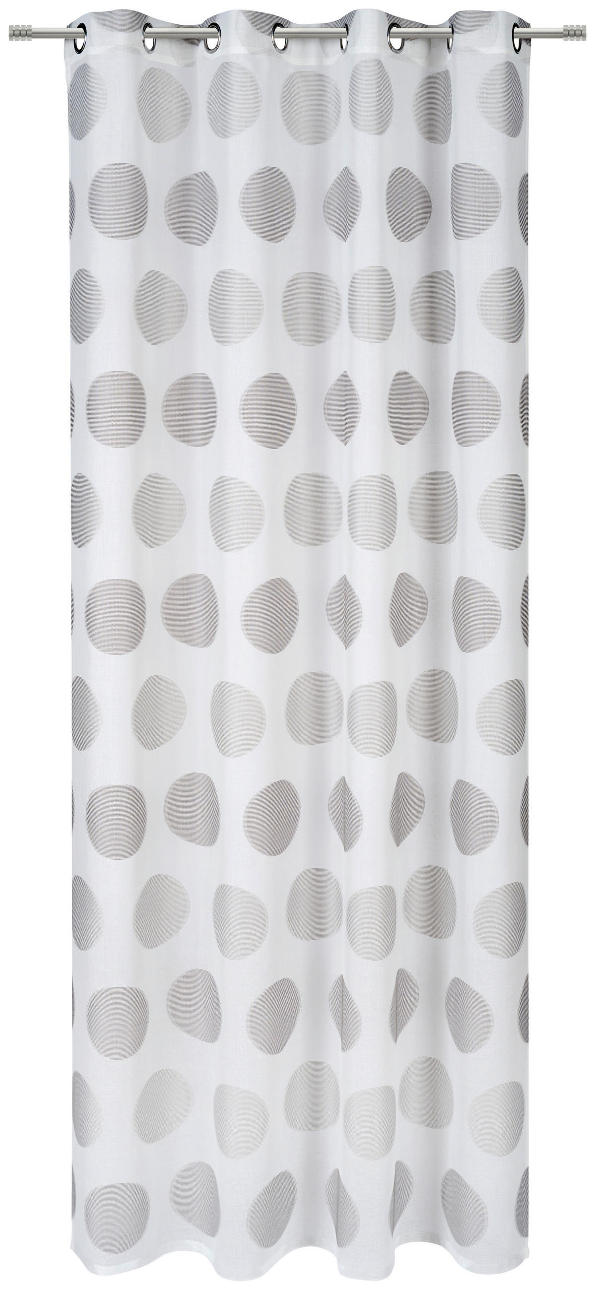 ÖSENSCHAL JAMIRO halbtransparent 140/245 cm   - Grau, Design, Textil (140/245cm) - Esposa