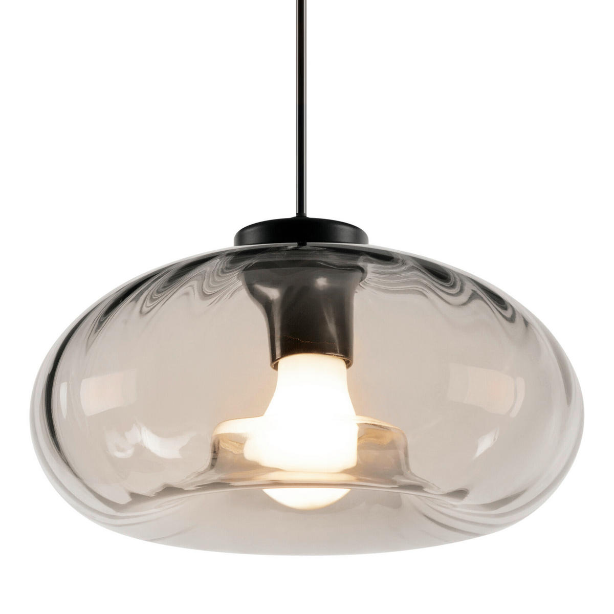 HÄNGELEUCHTE 28/118,5 cm  - Schwarz, Design, Glas/Metall (28/118,5cm) - Osram