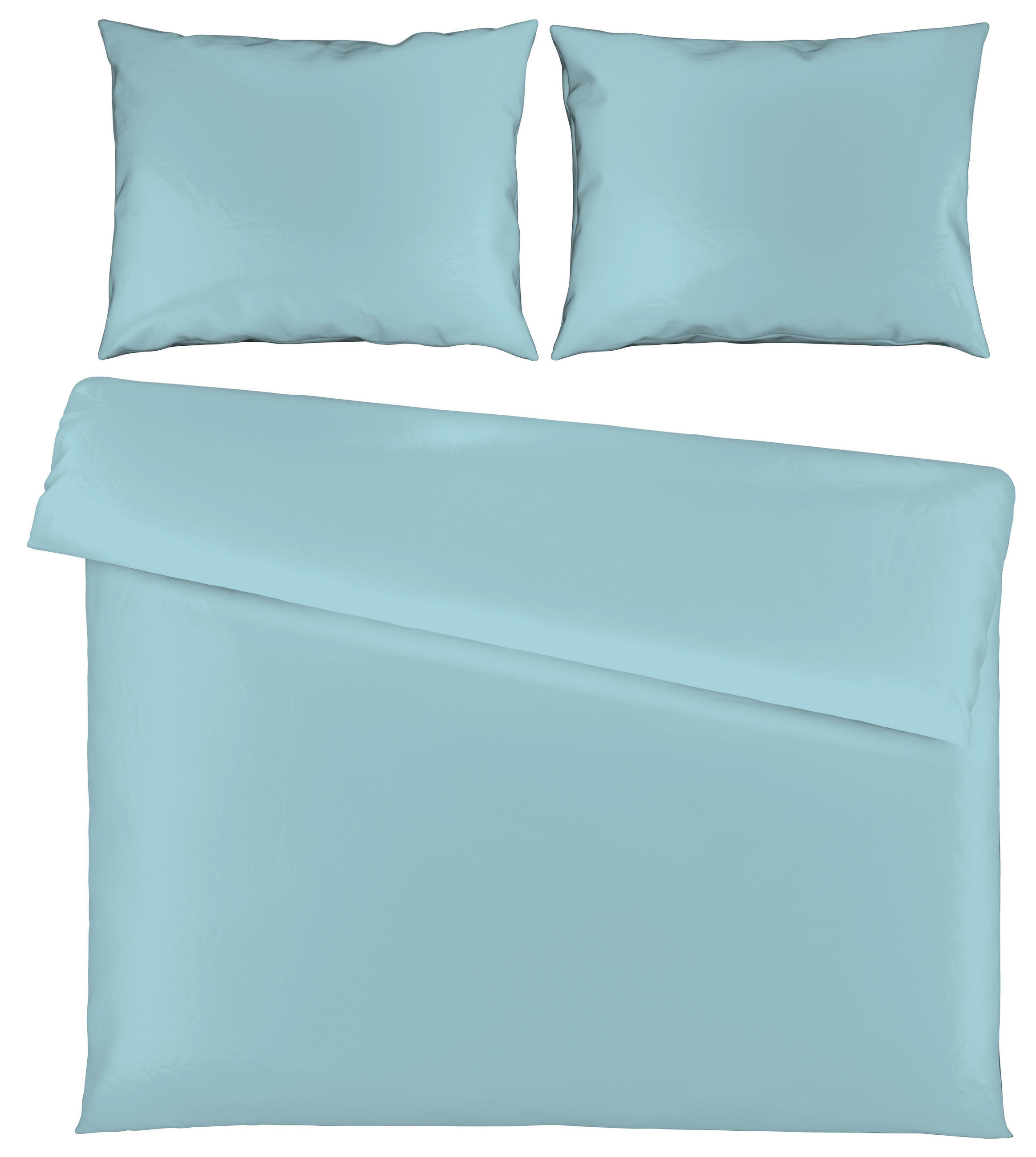 POSTELJNINA SENA 200/200 cm saten modra  - modra, Basics, tekstil (200/200cm) - Novel