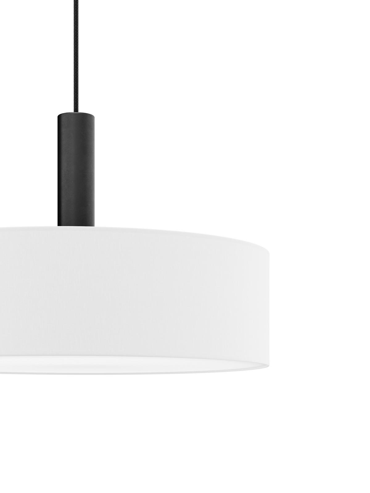 FÜGGŐLÁMPA 50/115 cm  - fehér, Basics, műanyag/textil (50/115cm)