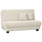 SCHLAFSOFA Flachgewebe Hellgrau  - Hellgrau/Schwarz, Design, Textil/Metall (145/85/100cm) - Carryhome