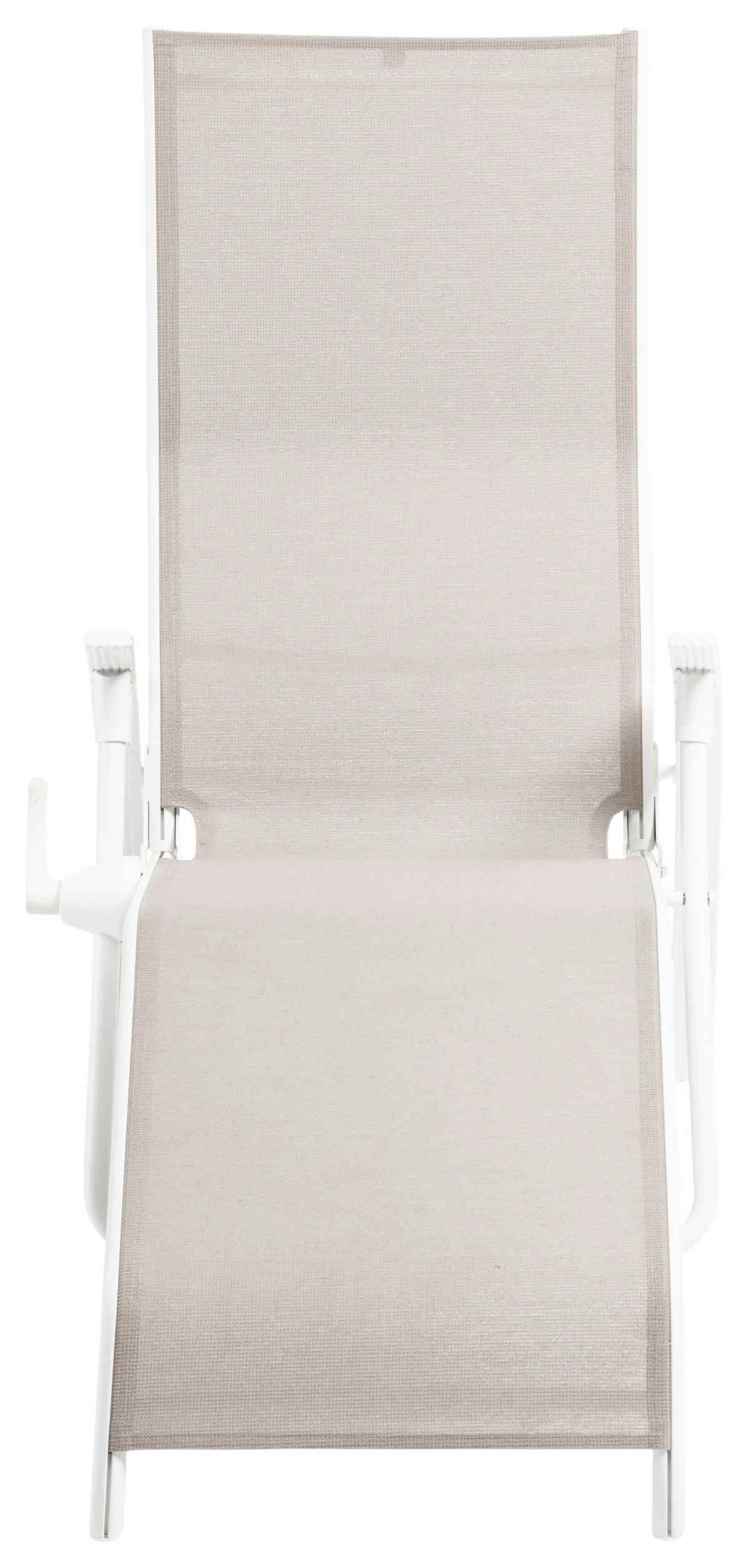 BÄDERLIEGE 73/120/180 cm  - Greige/Weiß, Basics, Textil/Metall (73/120/180cm) - Kettler