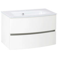 TVÄTTSTÄLL MED KOMMOD 80 cm  - vit, Klassisk, trämaterial/glas (80cm) - Held