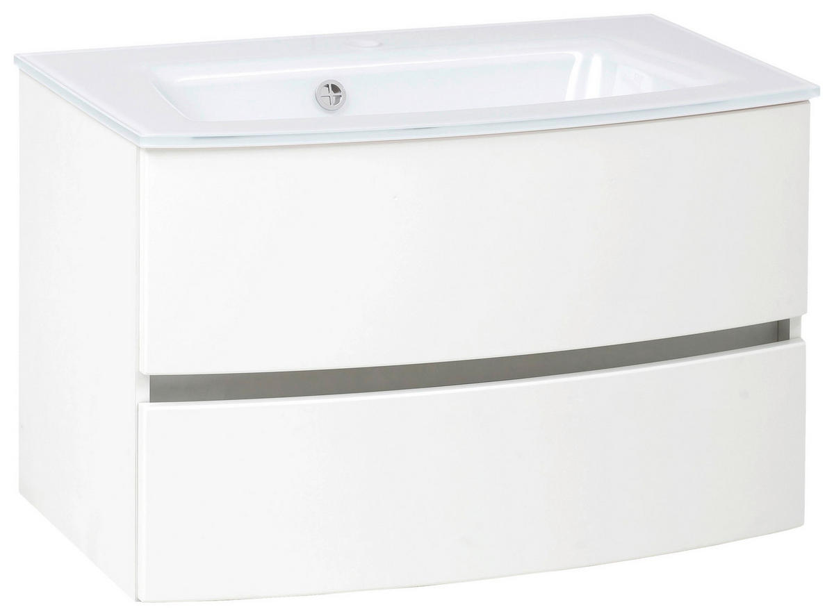 TVÄTTSTÄLL MED KOMMOD 80 cm  - vit, Klassisk, trämaterial/glas (80cm) - Held