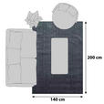 HOCHFLORTEPPICH 140/200 cm ATA 7000  - Hellbraun, Design, Textil (140/200cm) - Novel