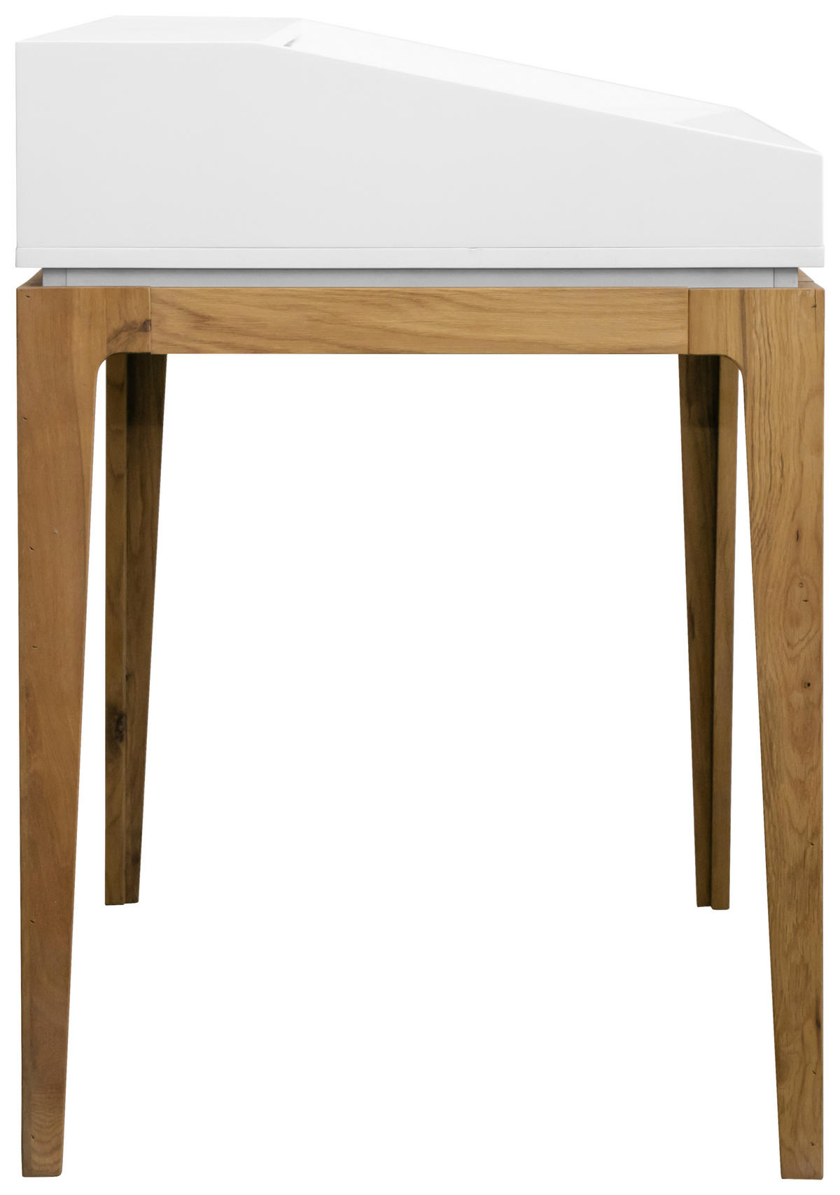 SCHREIBTISCH 120/60/76,5-86 cm  in Weiß, Eichefarben  - Eichefarben/Weiß, MODERN, Holz/Holzwerkstoff (120/60/76,5-86cm) - Novel