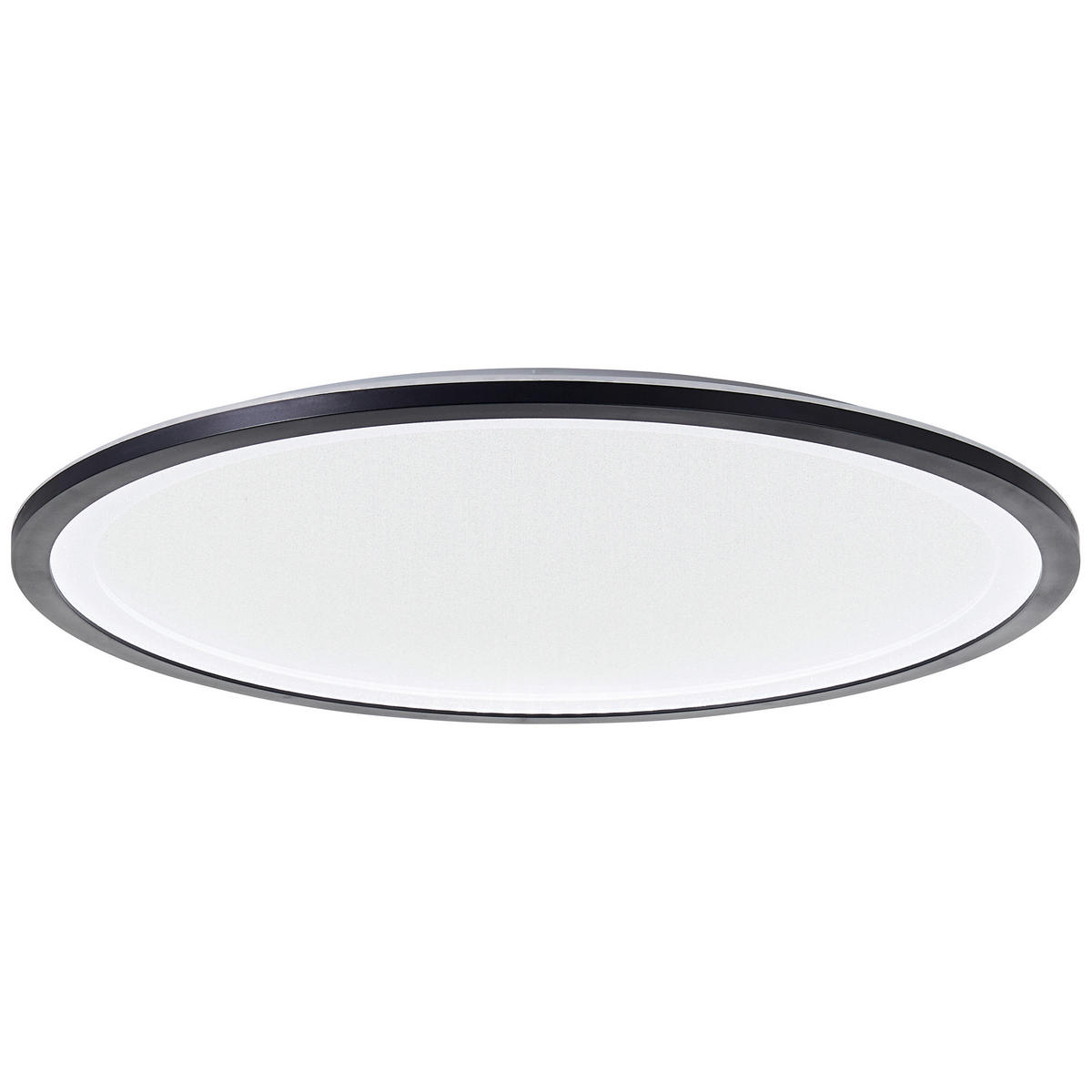 LED PLAFONJERA - bela/crna, Dizajnerski, plastika (50/3cm)