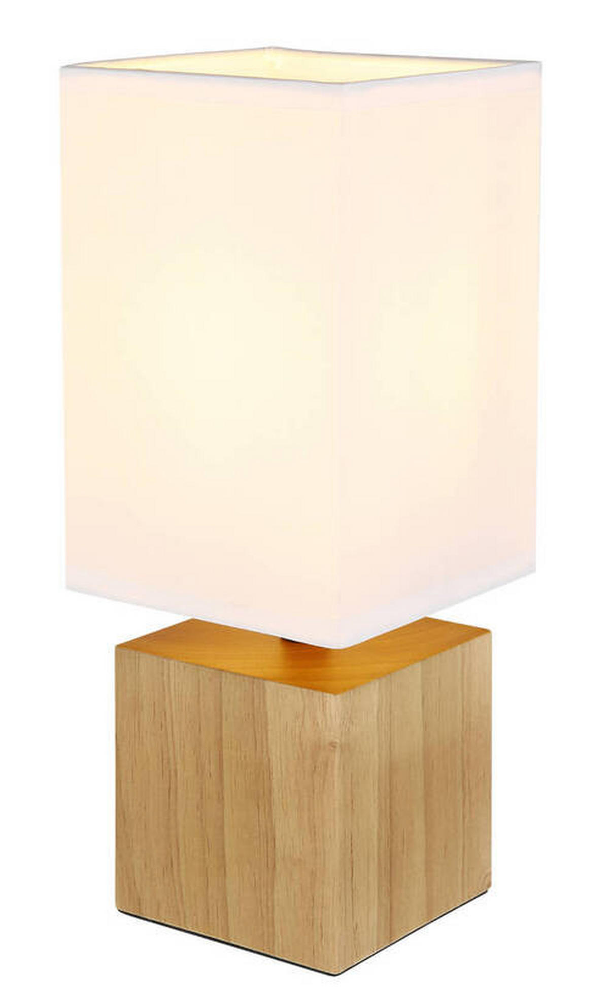 NAMIZNA SVETILKA     12/12/30 cm          - bela/naravne barve, Basics, tekstil/les (12/12/30cm) - Globo