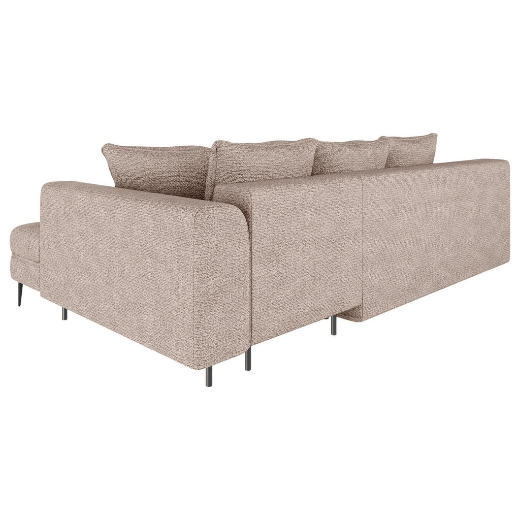 Thumbnail - Mid.you Ecksofa, Braun, Textil, 3-Sitzer, Füllung: Schaumstoffflocken,Schaumstoffflocken, Ottomane rechts, L-Form, 276x1...