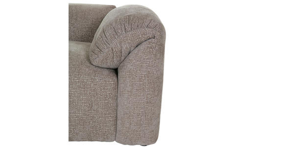 BIGSOFA Flachgewebe Braun - Schwarz/Braun, MODERN, Kunststoff/Textil (228/66/111cm) - Carryhome