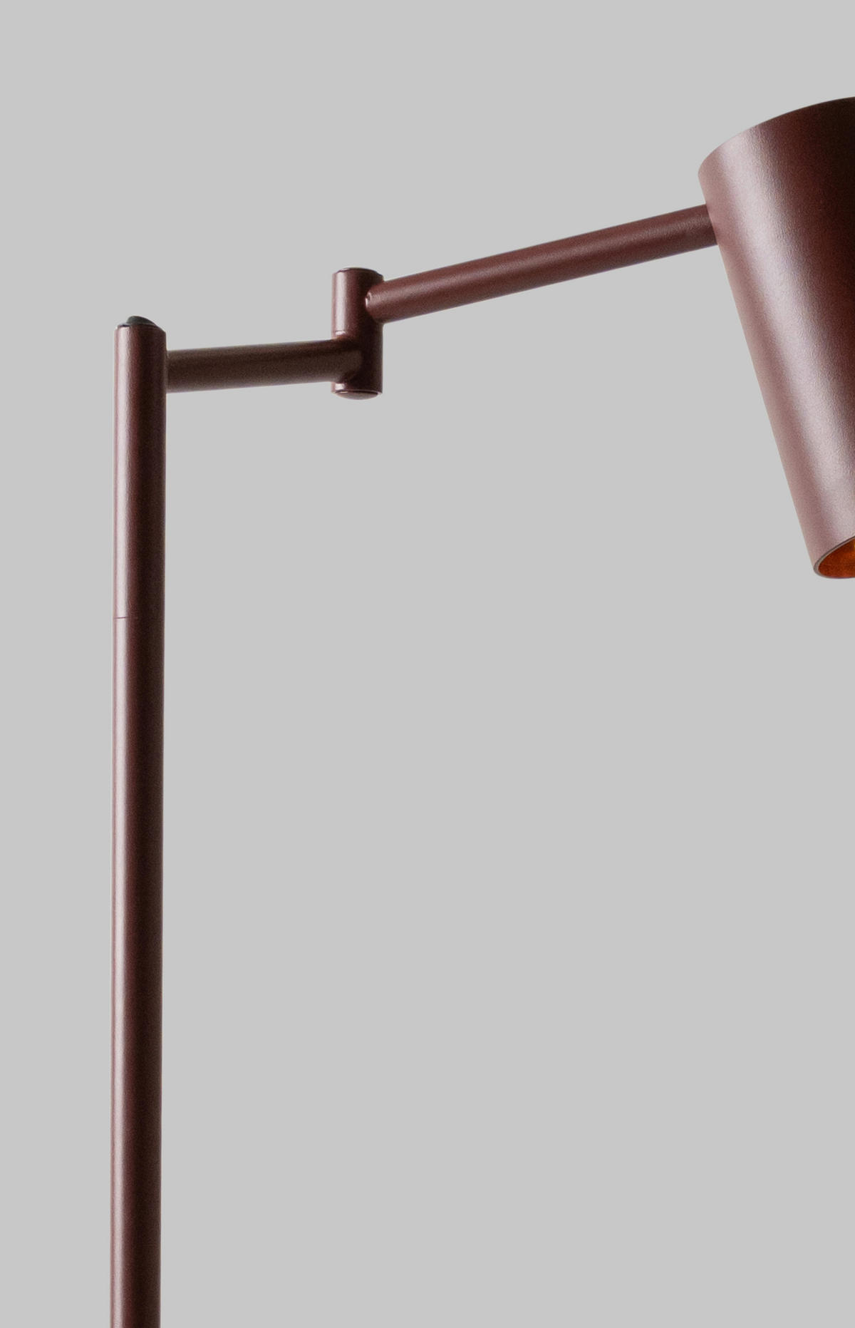 STOJACÍ LAMPA, 28/154 cm  - bordeaux, Design, kov (28/154cm) - It's about Romi