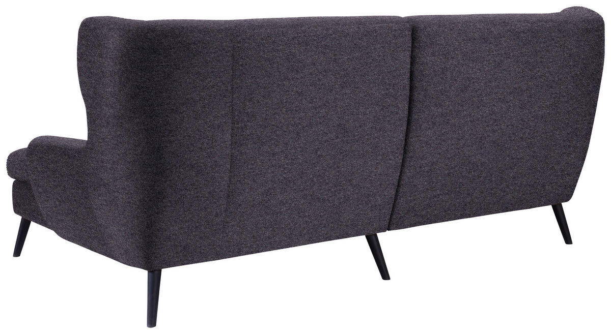 ECKSOFA in Flachgewebe Violett, Blau  - Blau/Violett, Design, Holz/Textil (237/165cm) - Stylife