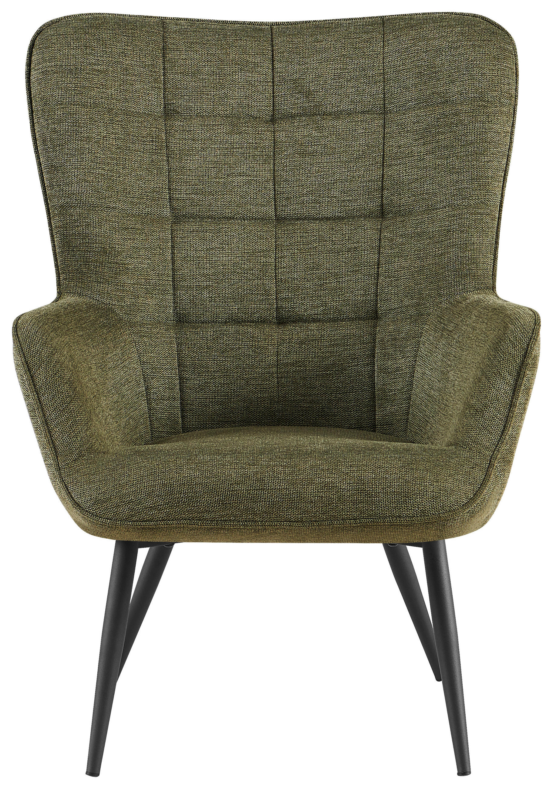 SESSEL in Webstoff Grün  - Grün, Design, Textil/Metall (73/98/79cm) - Ti'me