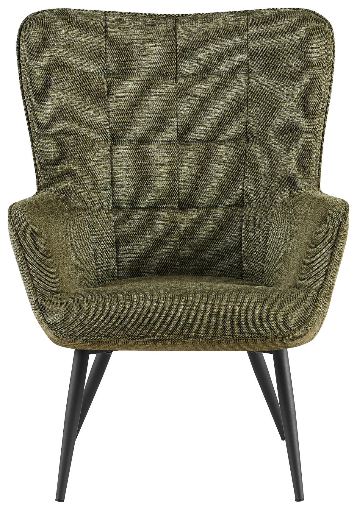 SESSEL in Webstoff Grün  - Grün, Design, Textil/Metall (73/98/79cm) - Ti'me