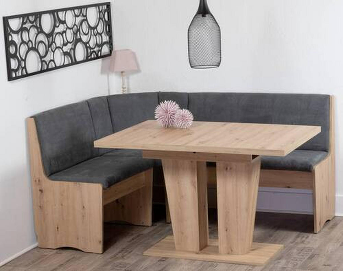 ESSTISCH Eiche Artisan rechteckig  ausziehbar  - Eiche Artisan, KONVENTIONELL, Holzwerkstoff (120/80/76cm) - MID.YOU