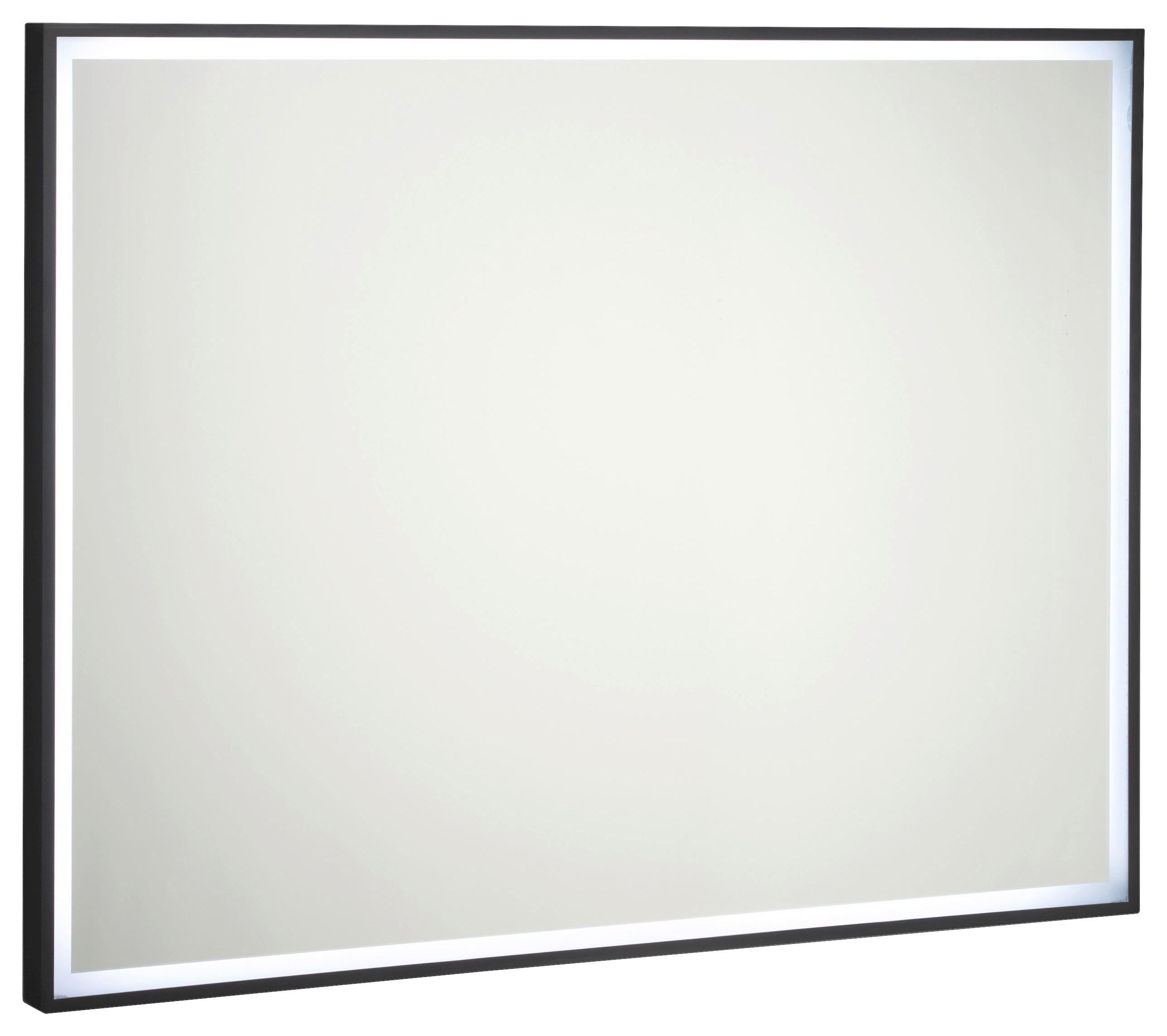BADEZIMMERSPIEGEL 90/70/5 cm  - Schwarz, KONVENTIONELL, Glas (90/70/5cm)