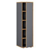 SKOSKÅP  i 30/110/33 cm  - honungsek/svart, Design, trämaterial/plast (30/110/33cm) - MID.YOU