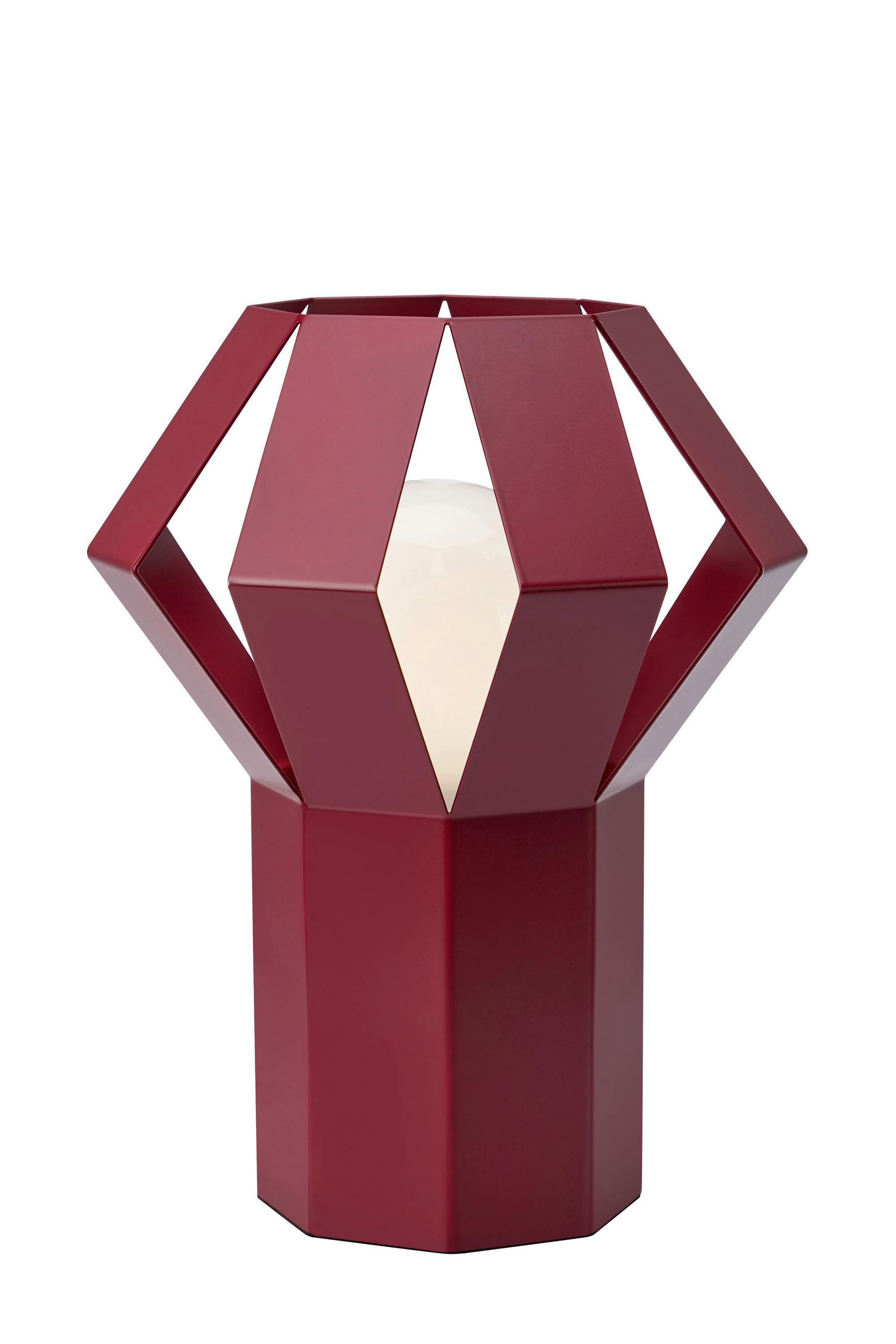 BORDSLAMPA Octa 21/27/21 cm   - bordeaux/röd, Basics, metall (21/27/21cm) - Markslöjd